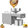 610W Oil Press 3-6Kg/H Oil Press Machine Automatic Oil Mill Stainless Steel Cold and Hot Extractor for Peanut/Soybean/Sesame/Fax Seeds/Rapeseed/Walnut view 1