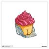 Trends International Gallery Pops Brian Cook: Butts On Things - Cupcake Wall Art Wall Poster, 12.00" x 12.00", Unframed Version view 1