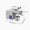 Oil Press Machine, Small Automatic Oil Extractor, Stainless Steel Electric Oil Press with Adjustable Temperature, for Peanuts, Walnuts, Sesame, Sunflower Seeds view 2