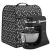 Black White Paw Kitchen Aid Mixer Covers for Stand Mixer Paw Kitchen Mixer Cover Compatible with 6-8 Quarts Mixer Dust-proof Stand Mixer Cover with Accessory Pockets view 2