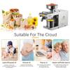 635W Commercial Oil Press Machine Hot/Cold Oil Press Extractor Automatic Constant Thermostat with 0 -300 Stainless Steel Oil Press Expeller for Olive Coconut Canola Sesame Peanut Grinder view 4