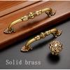 antique brass cabinet drawer handles, Cabinet Drawer Pure Copper Door Handle and Knobs Wardrobe Retro Door Handles Bedroom Bar Cabinet Handle Black Copper Handle Brass Made Handles 2 Pieces Two Colors view 4