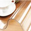 49 Gauge (0.49mm Thick) 13 Yards Full Roll Premium Clear Plastic Vinyl Table Cover Pector Solid Casual Rectangle view 3