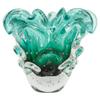 Cristais Labone Luxury Blown Glass Vase Green, Traun Model, Murano-Style, Unique Brazilian Craft, Table Centerpiece, Home Decor, Living Room, Wedding, Office, 5.7 lbs view 1