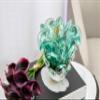 Cristais Labone Luxury Blown Glass Vase Green, Traun Model, Murano-Style, Unique Brazilian Craft, Table Centerpiece, Home Decor, Living Room, Wedding, Office, 5.7 lbs view 4