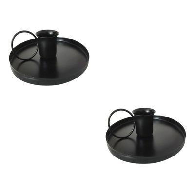 ABOOFAN 2pcs Decorative Candleholder Retro Style Candlestick for Indoor Adornment Home Decor for Tables Weddings Parties and More Single