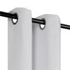 2pc Window Curtain Thermal Insulated Solid Unlined Grommet Blackout k68 Different Sizes and Colors (White Off, 63") view 2