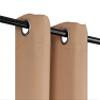 2pc Window Curtain Thermal Insulated Solid Unlined Grommet Blackout k68 Different Sizes and Colors (Gold, 63") view 2