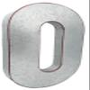 SciencePurchase 20" Metal Letter O Wall Decor, Silver with Rusted Edges, Galvanized Wall Mountable Decoration for Country, Mid-Century, or Farmhouse Themed Room or Event view 1
