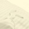 Duvet Cover 100% Egyptian Cotton Luxurious 600 Thread Count - Queen 88X90- All Season Comfort - Hotel Quality Softness - Zipper Closure & Corner Ties - Ivory Stripe view 3