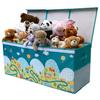 SoftOwl Extra Large Toy Storage Organizer with Lid - Sturdy, Collapsible Toy Chest Storage Box with Cute Design - Toys Bin with Dividers for Kids, Boys, Girls, Nursery, Bedroom, Play room 37"x16"x14" view 1