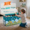 SoftOwl Extra Large Toy Storage Organizer with Lid - Sturdy, Collapsible Toy Chest Storage Box with Cute Design - Toys Bin with Dividers for Kids, Boys, Girls, Nursery, Bedroom, Play room 37"x16"x14" view 2