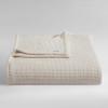 Calvin Klein - Queen Blanket, Soft Cotton Home Decor, Honeycomb Weave Bedding (Honeycomb Cotton Off White, Queen) view 2