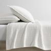 Calvin Klein - Queen Coverlet, Cotton Jacquard Bedding, Garment Washed Home Decor for Soft & Relaxed Feel (Off-White, Queen) view 4