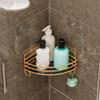BAHELS Corner Shower Caddy Light Luxury Bathroom Triangle Rack, Shower Room Shower Gel Corner Rack, Wall-mounted Bathroom Organizer Shower Organizer (Size : Double Layer With Hook) view 2