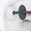 llcr Toilet Brush Set Plastic Toilet Brush Toilet with Base Toilet Silicone Long Handle Cleaning Brush view 3