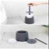 llcr Toilet Brush Set Plastic Toilet Brush Toilet with Base Toilet Silicone Long Handle Cleaning Brush view 4
