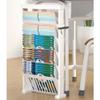5 Tier Storage Bookshelf, Plastic Floor Standing Removable Newspaper Rack, Large Capacity Utility Bookcase for School, Classroom, Home, Easy to Assemble view 2