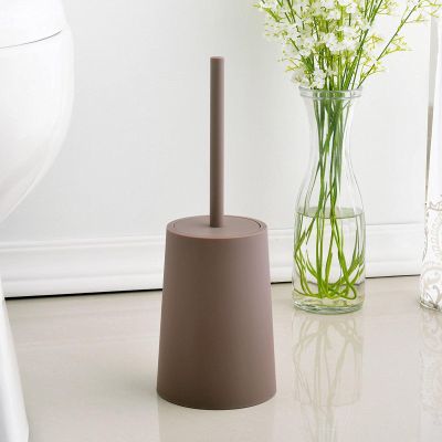 llcr Toilet Brush Set Plastic Toilet Brush Toilet with Base Toilet Silicone Long Handle Cleaning Brush