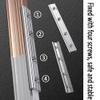 Flexible Aluminum Ceiling Curtain Rail 3.3ft-13.1ft Bendable Ceiling Track, Ceiling/Wall Mount Curtain Rail System For Curved Shower Curtain, RV, Strong And Durable ( Color : White Wall Mount , Size : view 4