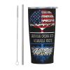 American Crown With Nicaragua Roots Double Vacuum Coffee Tumbler, 20oz Stainless Steel Cup With Straw Straw/Lid view 1
