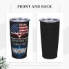 American Crown With Nicaragua Roots Double Vacuum Coffee Tumbler, 20oz Stainless Steel Cup With Straw Straw/Lid view 3