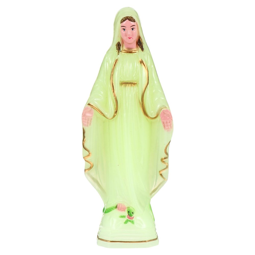 PRETYZOOM 2pcs Religious Style Craft Decoration Desktop Adornment Church Blessed Virgin Figurine Catholic Tabletop Decor Sculpture Home Office