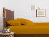 Drona Bedding 600 Thread Count 3 Pc Fitted Sheet Set & Pillowcase with 10-15 Inch Pocket for Over-Sized Mattress & Pillow Case (King, Orange) view 1