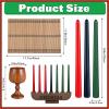 10 Pieces Kwanzaa Kinara Set Wooden Kwanzaa Candle Holder Kwanzaa Celebration Decorations view 2
