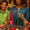 10 Pieces Kwanzaa Kinara Set Wooden Kwanzaa Candle Holder Kwanzaa Celebration Decorations view 3