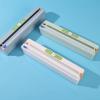 Cling Film Cutter Dispenser, With Magnet Wall Mount Food Dispensers, With 50 Meters Of Cling Film, For Kitchen Drawer,Hangable And Easily Fits In Drawer (Color : Green, Size : 36x6.2x6.6cm) view 2