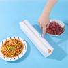 Cling Film Cutter Dispenser, With Magnet Wall Mount Food Dispensers, With 50 Meters Of Cling Film, For Kitchen Drawer,Hangable And Easily Fits In Drawer (Color : Green, Size : 36x6.2x6.6cm) view 3
