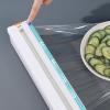 Cling Film Cutter Dispenser, With Magnet Wall Mount Food Dispensers, With 50 Meters Of Cling Film, For Kitchen Drawer,Hangable And Easily Fits In Drawer (Color : Green, Size : 36x6.2x6.6cm) view 4