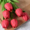 exnox Mini Tulip Artificial Flower Fake Flower Home Wedding Decoration Feel Artificial Flower Plastic Flower view 1