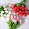 exnox Mini Tulip Artificial Flower Fake Flower Home Wedding Decoration Feel Artificial Flower Plastic Flower view 3