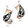 KoNsev Music Note Patterns Personalized Christmas Stocking, 17" Xmas Stockings,Stairs Fireplace Hanging Christmas Home Decor view 3