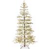 Best Choice Products Pre-Lit Sparse Christmas Tree 9ft Artificial Flocked Pine Holiday Dcor Aspen Noble Fir White & Multicolor LED Lights- Green view 1