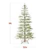 Best Choice Products Pre-Lit Sparse Christmas Tree 9ft Artificial Flocked Pine Holiday Dcor Aspen Noble Fir White & Multicolor LED Lights- Green view 2