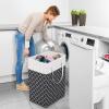 Dirty clothes basket household foldable laundry basket dirty clothes storage bucket lantern print dirty clothes basket Grey lantern print (75L) view 2