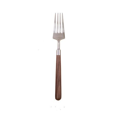 BILKAR Solid Wood Walnut Handle Stainless Steel Steak Knife and Fork Western Food Knife and Fork Dessert Cutlery Set