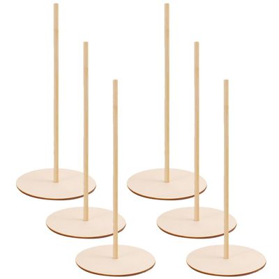 Abaodam 8 Pcs Donut Tower Bagel Holder Stand Onion Ring Holder Treat Stands for Party Wood Bar Wooden Decorations Baby