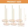Abaodam 8 Pcs Donut Tower Bagel Holder Stand Onion Ring Holder Treat Stands for Party Wood Bar Wooden Decorations Baby view 2