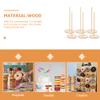 Abaodam 8 Pcs Donut Tower Bagel Holder Stand Onion Ring Holder Treat Stands for Party Wood Bar Wooden Decorations Baby view 4