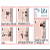Black Bathroom Accessories Set Hardware Kit Wall Mount Hand Towel Hanger Holder Toilet Roll Paper Rack Robe Hook Rail,Hook view 4