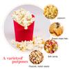 Fglmctsh The Original Microwave Popcorn Popper, Silicone Popcorn Maker Collapsible Bowl BPA -Free, Hot Air Popcorn Maker, No Oil Required (Red, 1) view 3