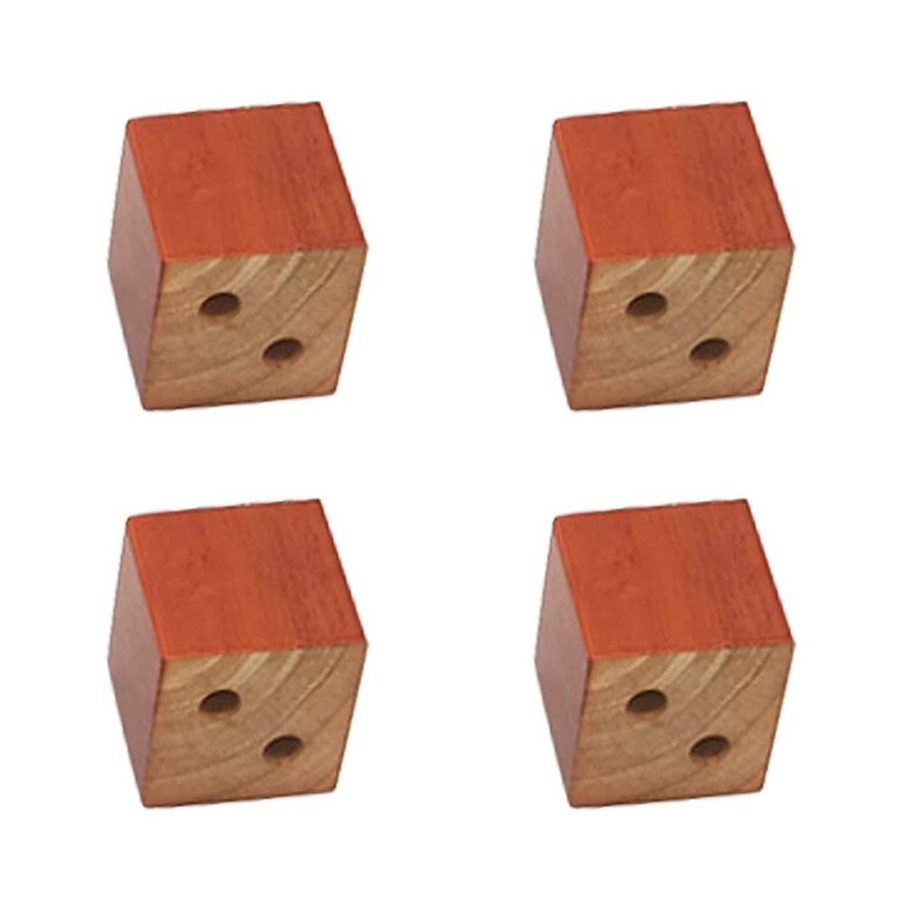Zanotva Solid Wood Furniture Raised Legs, 4 Packs Square Bed and Furniture Risers Heavy Duty Bed Lifts - Sofa Or Table Risers(5x5x5cm/2x2x2in)