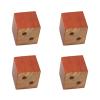 Zanotva Solid Wood Furniture Raised Legs, 4 Packs Square Bed and Furniture Risers Heavy Duty Bed Lifts - Sofa Or Table Risers(5x5x5cm/2x2x2in) view 1