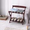 Scpantkend Hotel Solid Wood Folding Luggage Rack,Room Luggage Holder,Travel Break Folding Stool view 2