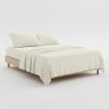100% Egyptian Cotton Ivory Sheets Set Twin XL Size, 1000 Thread Count Twin XL Sheets Set 4Pc Sets, Luxury Hotel Quality Bed Sheets Twin XL, 18 Inch Deep Pocket Soft Cooling Bedding Sheets Set Twin XL view 1