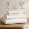 100% Egyptian Cotton White Sheets Set 1000 Thread Count 4 Piece Sets, Luxury Hotel Quality Bed Sheets Queen, 18 Inch Deep Pocket Soft Cooling Bedding Sheets Sets Queen view 2